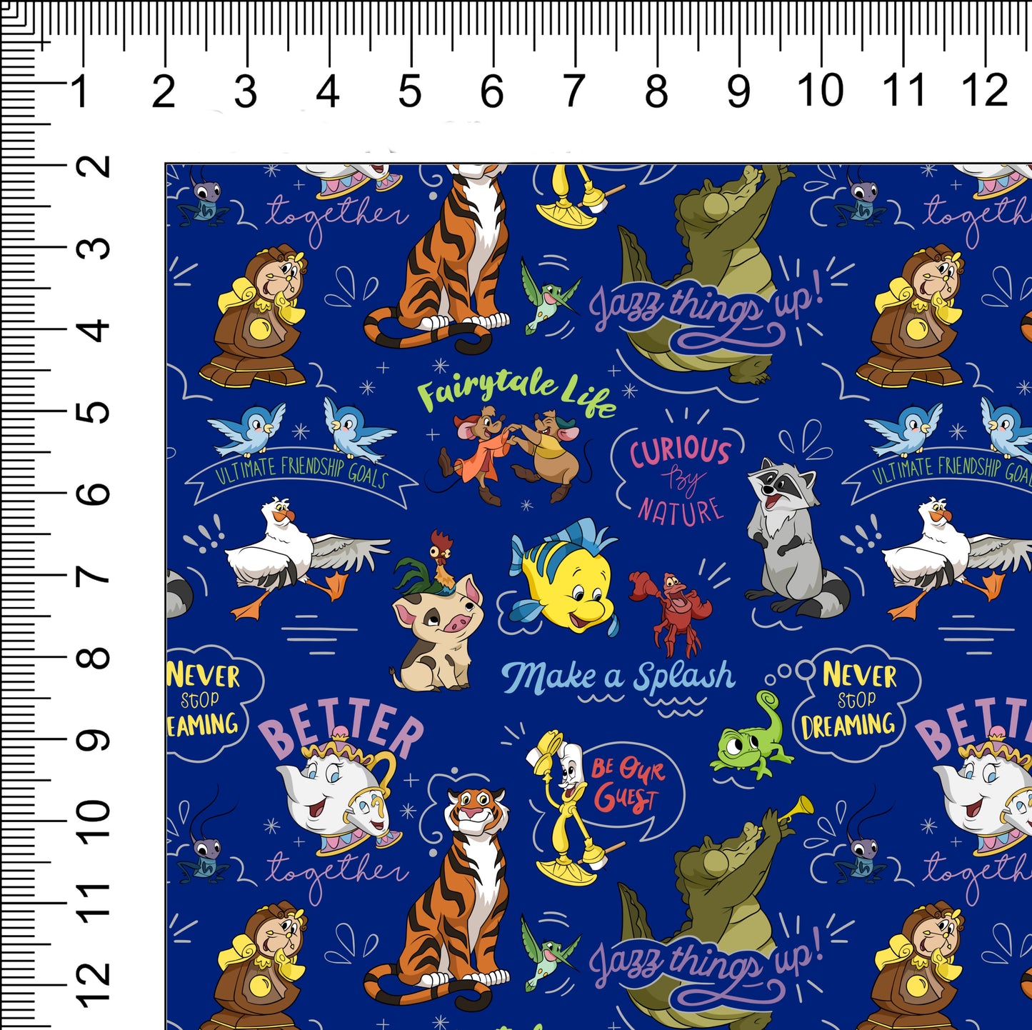 BFF Sidekicks Royal Blue Retail Fabric