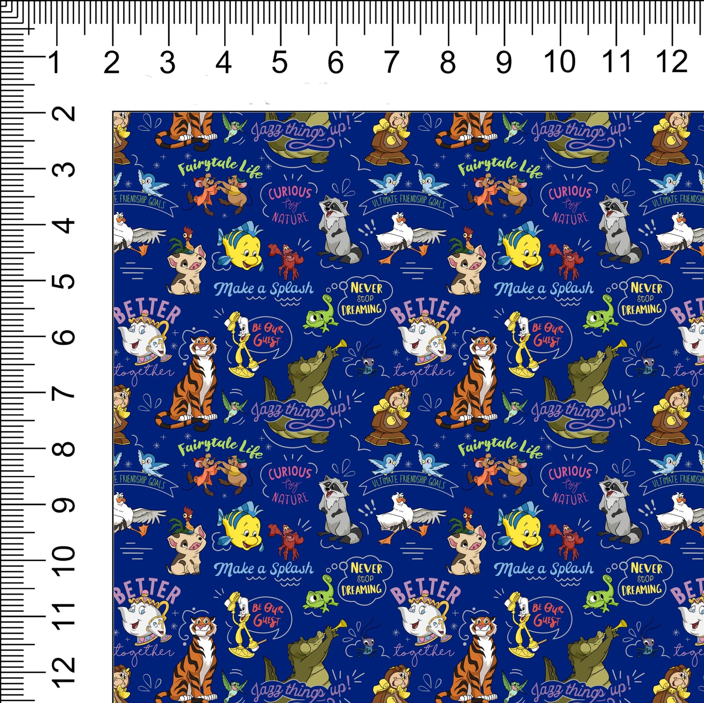 BFF Sidekicks Royal Blue Retail Fabric
