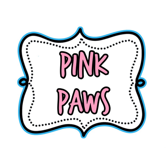 Fetchy Pink Paws Woven Retail Fabric