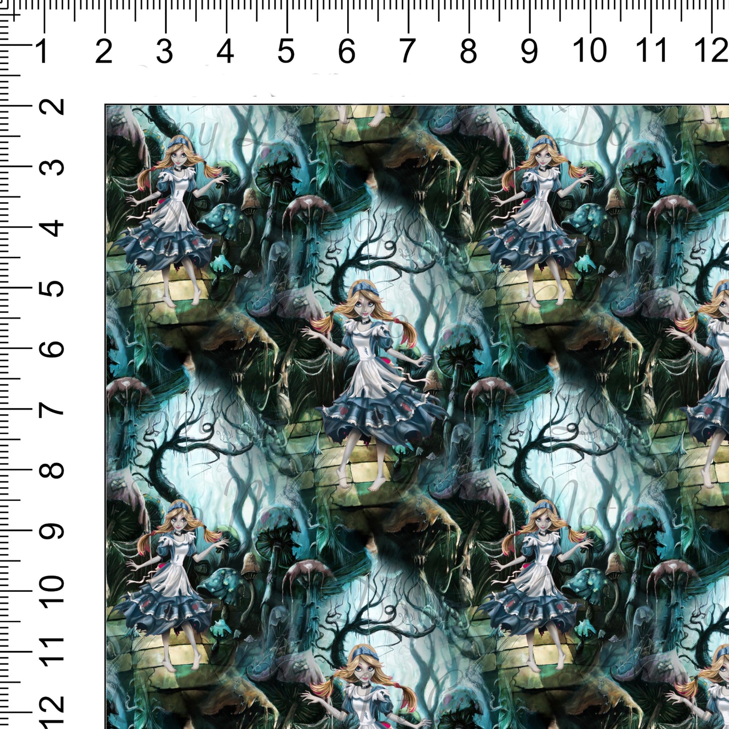 Zombie Alice Woven Retail Fabric