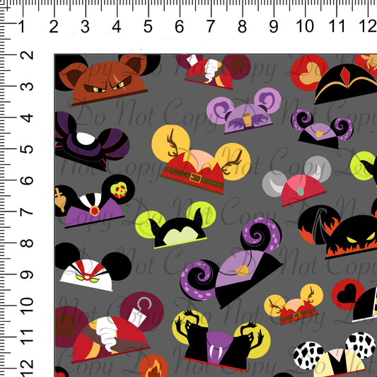 Villians Hats Woven Retail Fabric