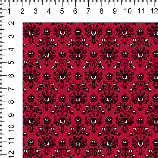 HM Wallpaper Red Woven Retail Fabric