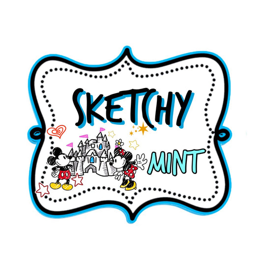 Sketchy Mint Woven Retail Fabric