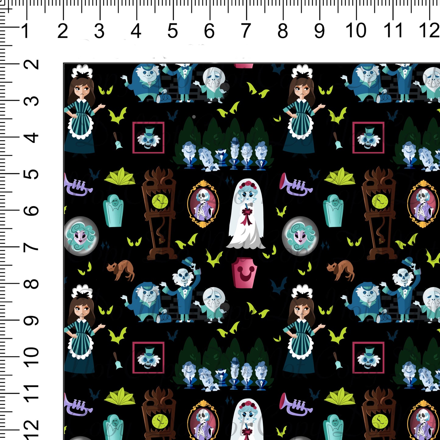 HM Black Woven Retail Fabric