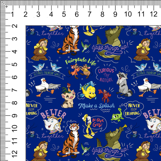 BFF Sidekicks Royal Blue Retail Fabric