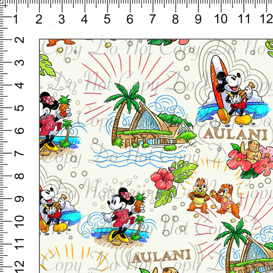 Aulani Cream Woven Retail Fabric