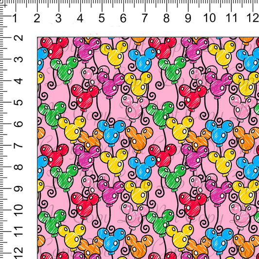 Looney Light Pink Woven Retail Fabric