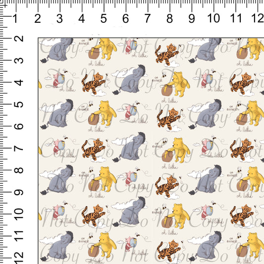 Oh Bother Cream Woven Retail Fabric