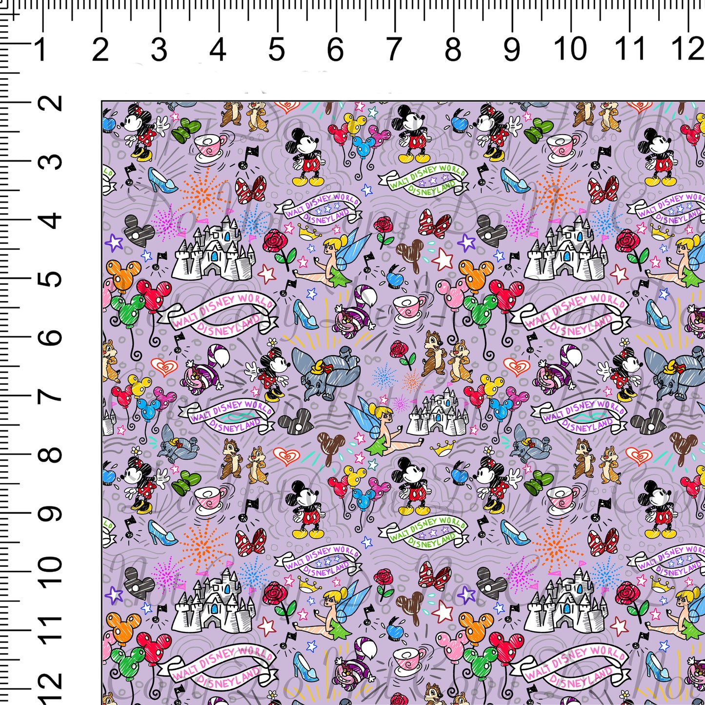 Sketchy Lavender Woven Retail Fabric