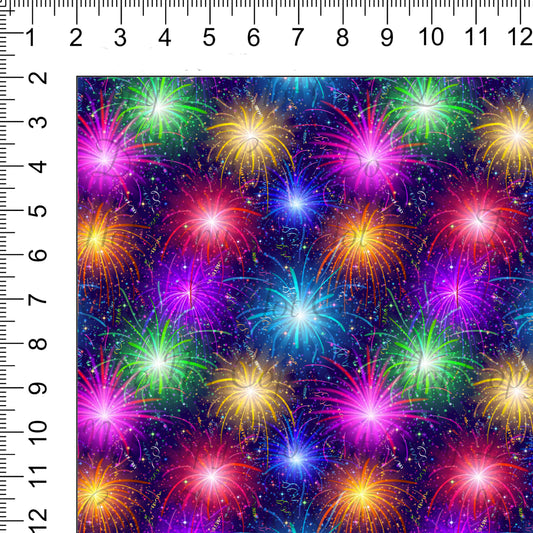 Silo Fireworks Coordinate Woven Retail Fabric