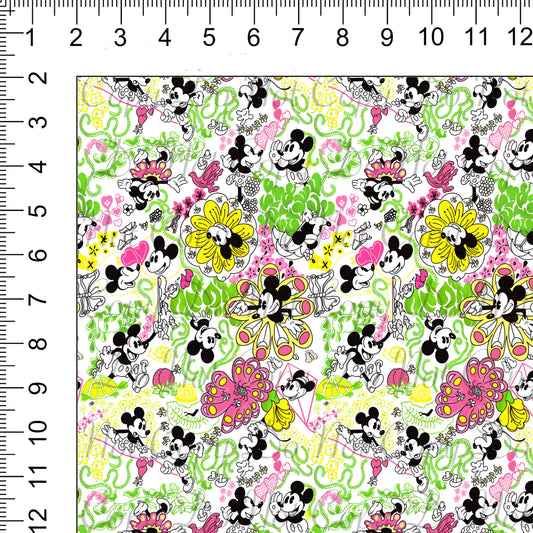 Vintage Lilly White Woven Retail Fabric