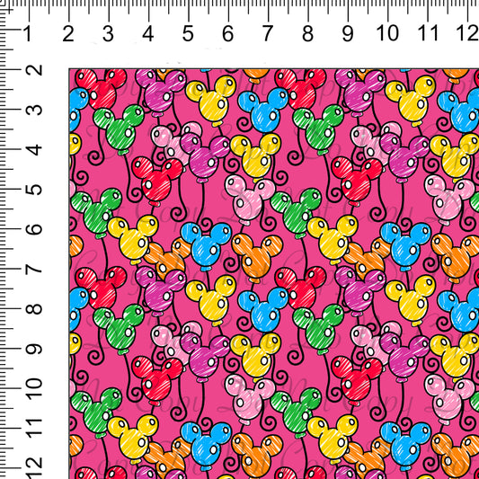 Looney Hot Pink Woven Retail Fabric